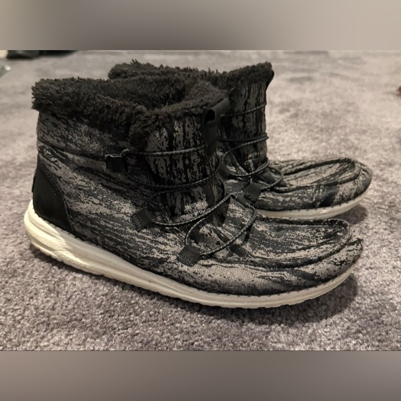 Hey Dude Shoes - Hey Dude Lea Fur Black